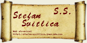 Stefan Svitlica vizit kartica